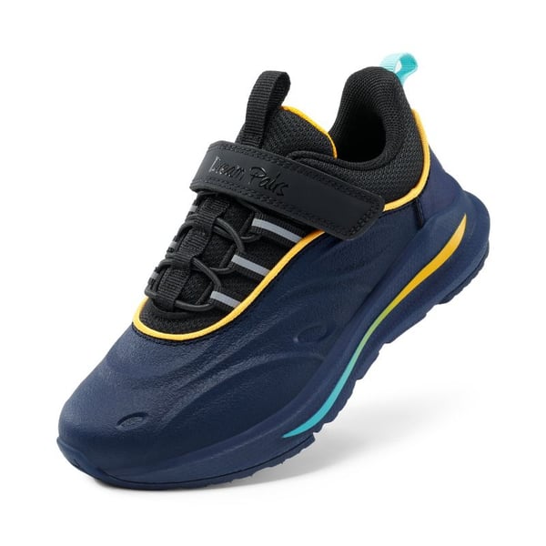 [DuraPlay Flex] Kids Protective High-Density Upper Running Shoes with Reflective Tape - DARK BLUE BLACK -  0